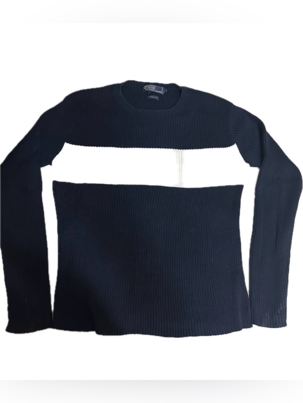 Vintage Polo by Ralph Lauren Nautical Pull-Over Ribbed Sweater